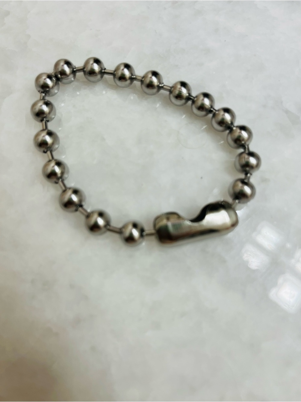 Stanley Silver-Tone Ball Chain Bracelet